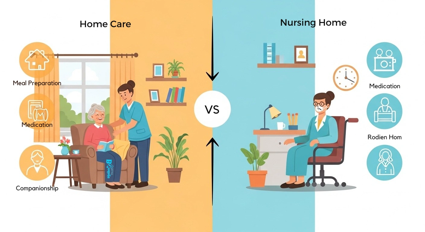 Home Care vs. Nursing Home